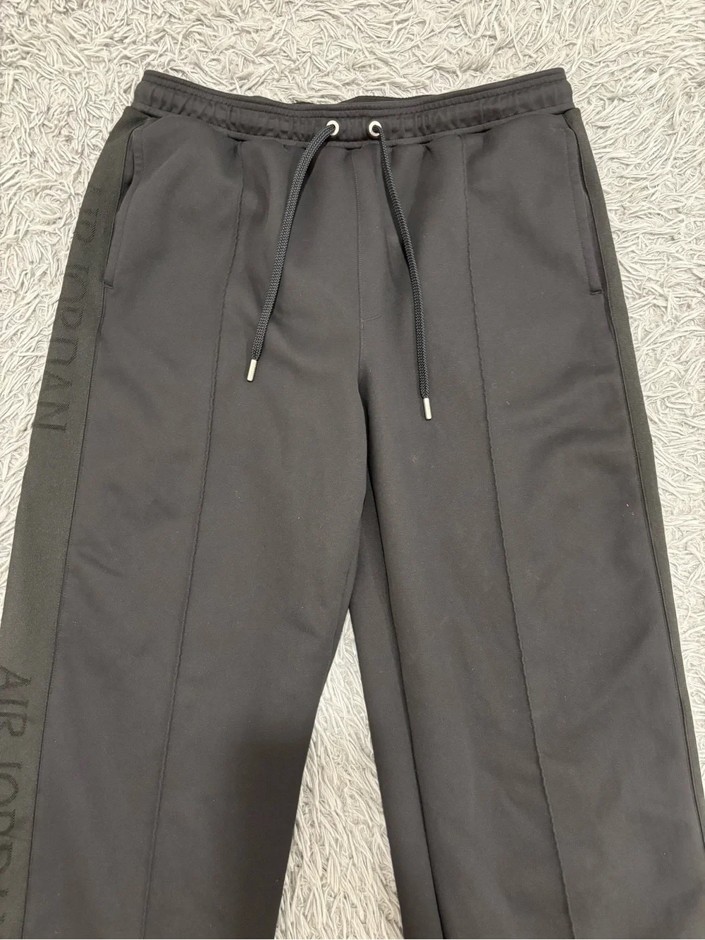 Air Jordan Men’s Black XL Soft Lounge Wide Leg Sweatpants FZ2134-045 Athleisure